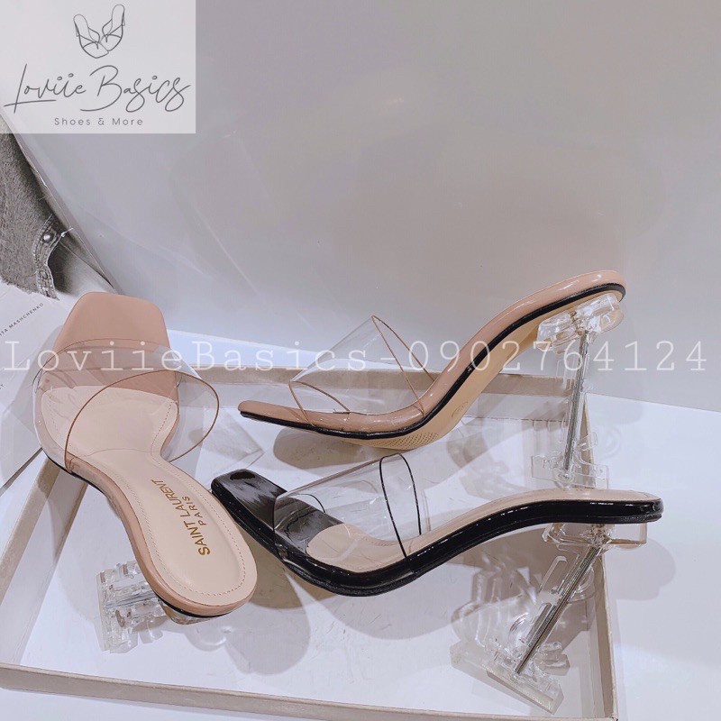 DÉP CAO GÓT NỮ LOVIIEBASICS - CAO GÓT NỮ 9 PHÂN THỜI TRANG - GUỐC MICA - D200358