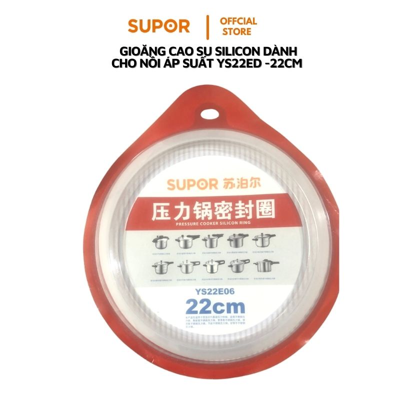 Gioăng nồi áp suất Supor size 22cm cao su silicon chính hãng