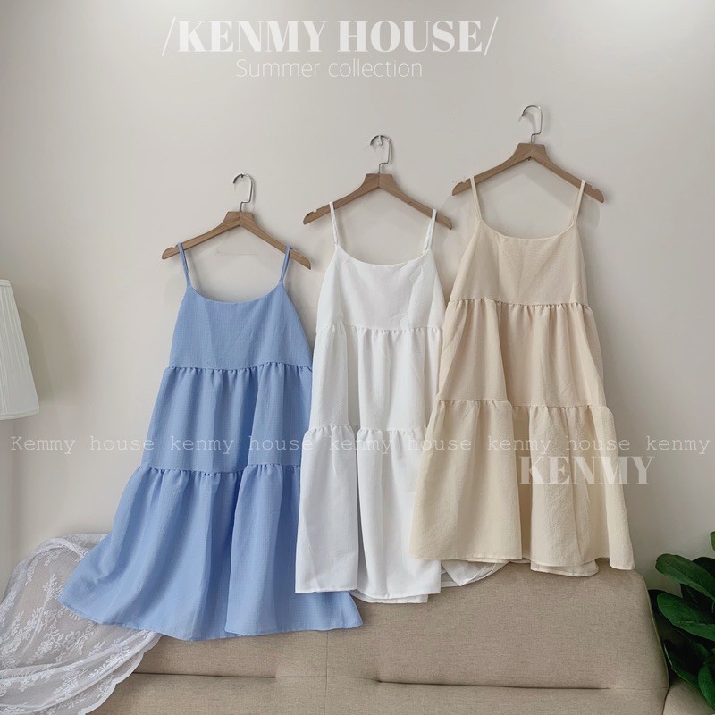 Đầm hai dây babydoll xinh 🍀