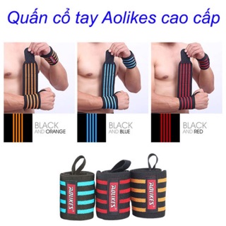 Đôi Băng Quấn Cổ Tay, Đai Bảo Vệ Cổ Tay Tập GYM chính hãng Aolikes Êm Bền Đẹp