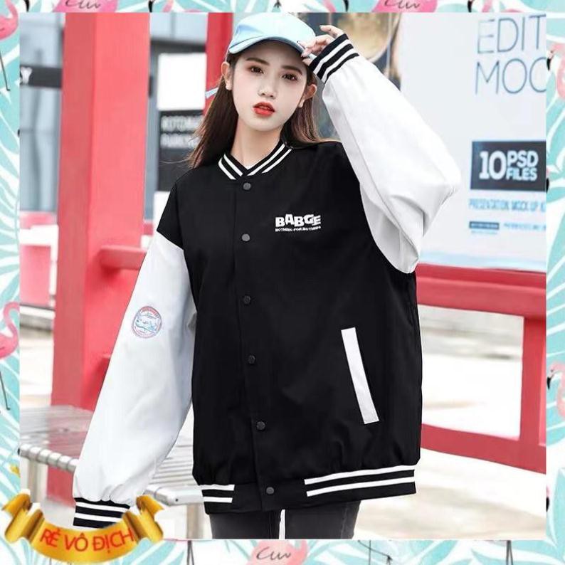 [Mặc là Auto Đẹp] Áo Khoác Bomber - Bomber Jacket Chất Dù form rộng Thêu Badge , Bomber phong cách  AA | BigBuy360 - bigbuy360.vn