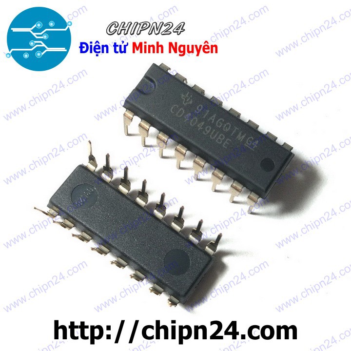 [2 CON] IC CD4049UBE DIP-16 (Hàng Tốt) (CD4049 4049)