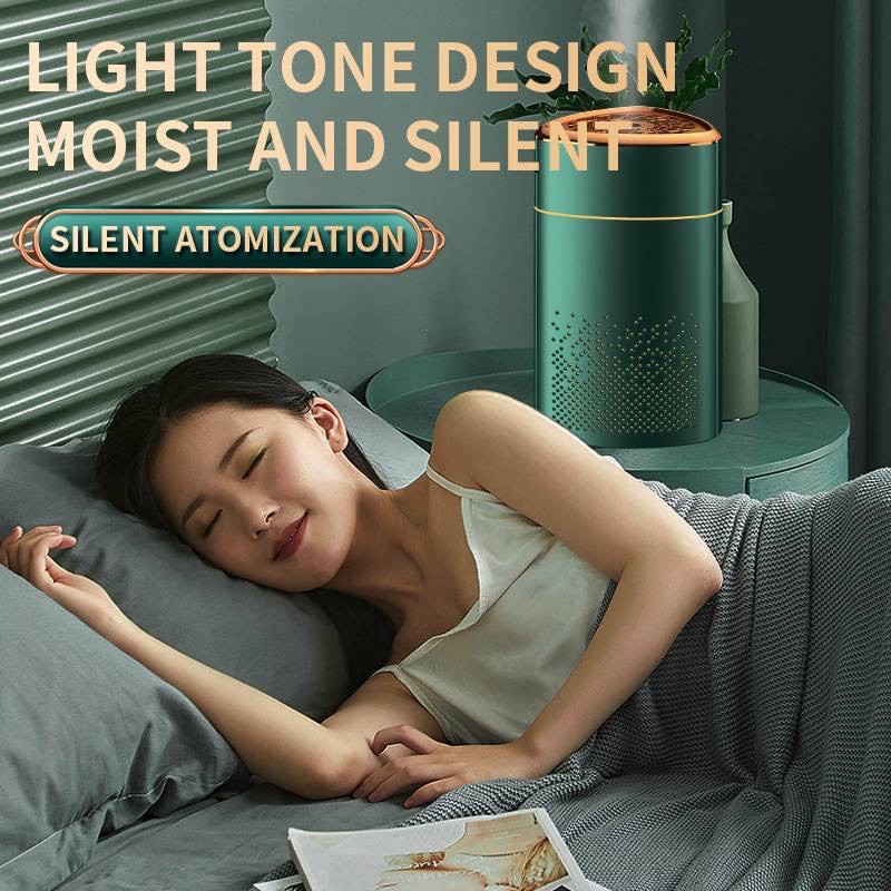 Máy Xông Tinh Dầu -Máy Phun Sương 960ML Padabanic Tạo Độ Ẩm An Toàn Liên Tục Với Đèn Led 6 Màu Thay Đổi Tự Động