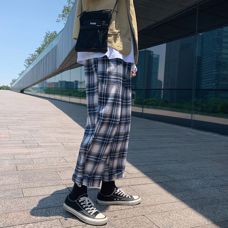 Fashion street style plaid pants for men | BigBuy360 - bigbuy360.vn