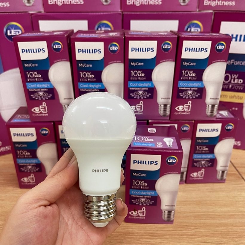 Bóng đèn LED Philips MyCare 10W 6500K E27 A60 - Ánh sáng trắng