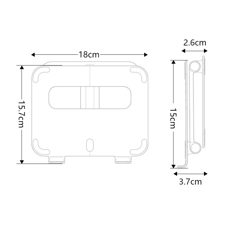 Giá đỡ nhôm cho iPad, Máy tính bảng, Galaxy Tab P61 dạng đỡ tablet điều chỉnh độ cao lên xuống từ hợp kim nhôm cao cấp.