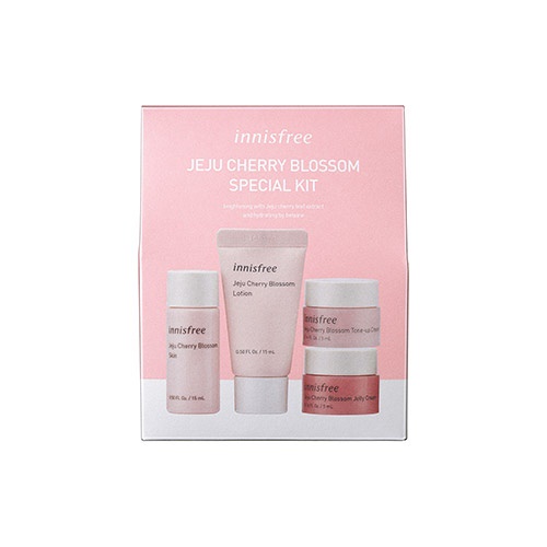 Bộ Dưỡng Da Innisfree Jeju Cherry Blossom Special kit ( 4 món ) mini