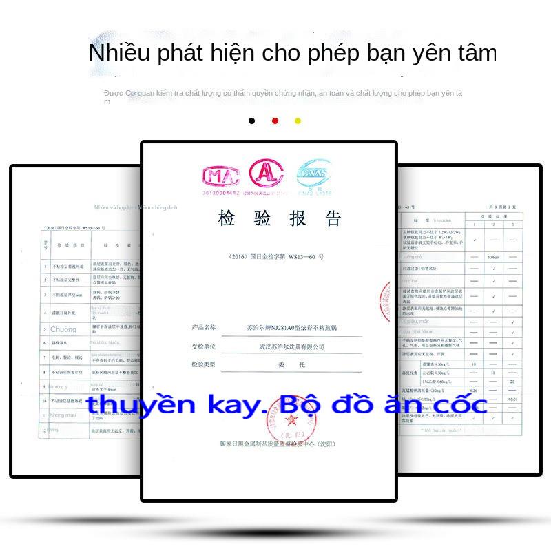 Chảo Supor chống dính rán Bít tết Nấu Bếp từ gas Dụng cụ ăn