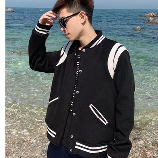 Áo khoác Bomber Jacket Đen Trắng Mẫu Mỏng Mặc Mùa Hè – SIÊU SALE