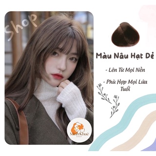 thuốc nhuộm tóc nâu hạt dẻ + tặng oxy trợ dưỡng