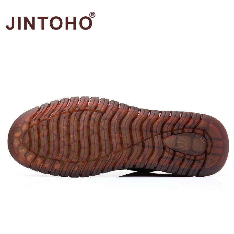 Giày Cao Su Da Nâu Đen Thời Trang Công Sở Cho Nam