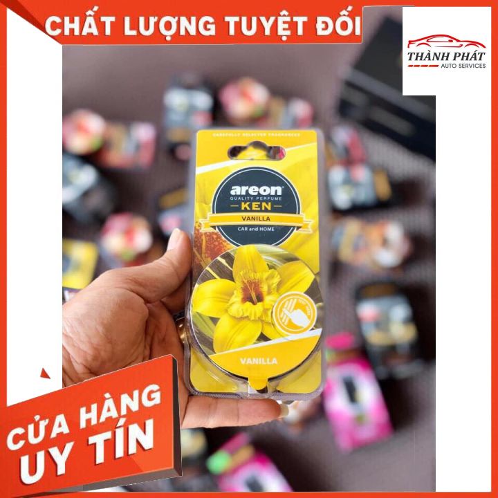 [Nhập Khẩu] Sáp thơm nước hoa khử mùi ô tô cao cấp AREON Ken Hương Vani