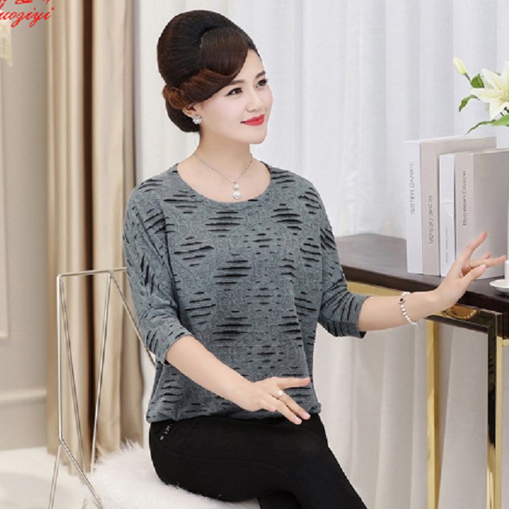 Áo trung niên nữ tay lỡ