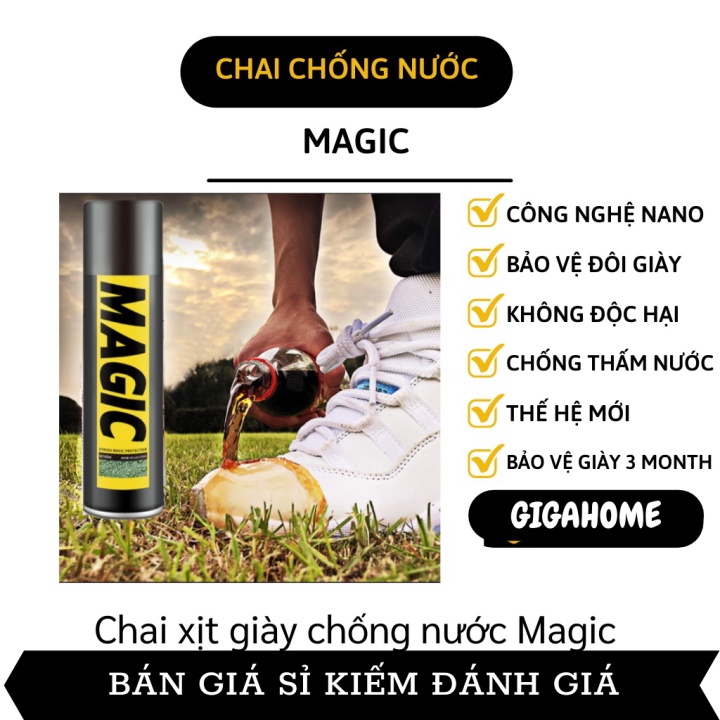 Bình Xịt Giày Chống Thấm GIGAHOME Chai Xịt Đồ Da, Balo Nano Chống Nước, Bụi Bẩn Magic 8801