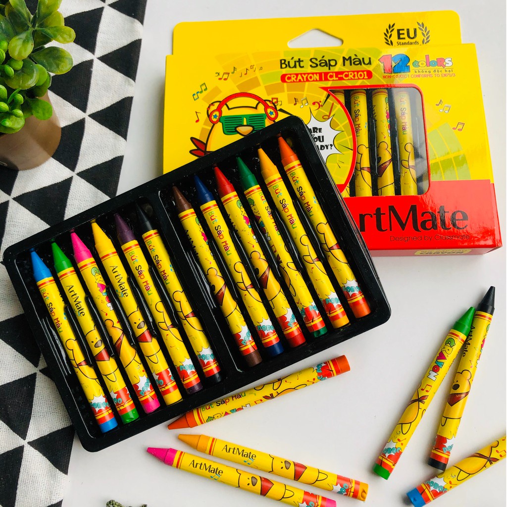 Bút Sáp màu Classmate 12 màu / 18 màu / 24 màu - CR101/102/103