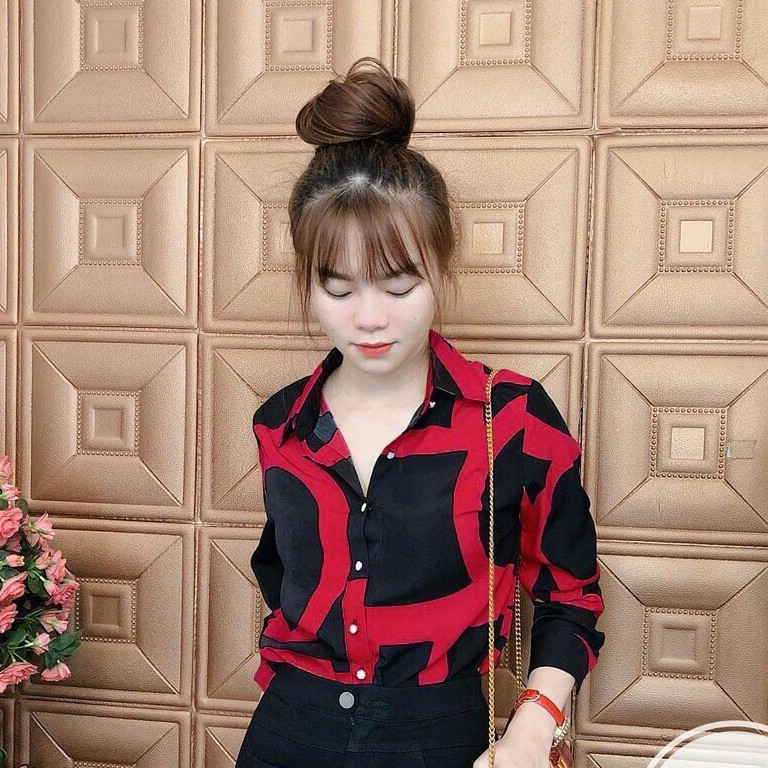 Áo sơ mi họa tiết