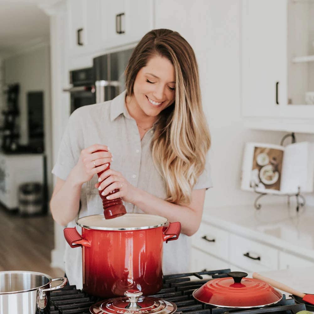 1 Cặp Kẹp Nhấc Nồi Bằng Silicone Cách Nhiệt Chống Trượt Tiện Dụng