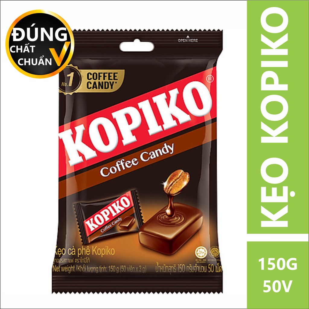 KẸO CÀ PHÊ KOPIKO COFFEE CANDY GÓI 45 VIÊN SẢN XUẤT TẠI INDONESIA HẠN SỬ DỤNG 18 THÁNG