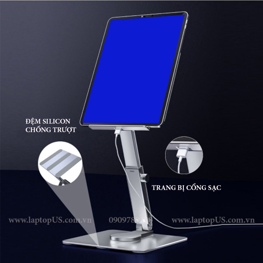 Giá Đỡ Ipad Nâng Độ Cao Xoay 360 Hợp Kim Nhôm (NC1)