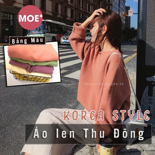 Áo Len Đan Thu Đông Xẻ Tà Korea Style