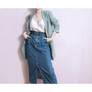 Khoác vest blazer 4 nút dọc túi đắp