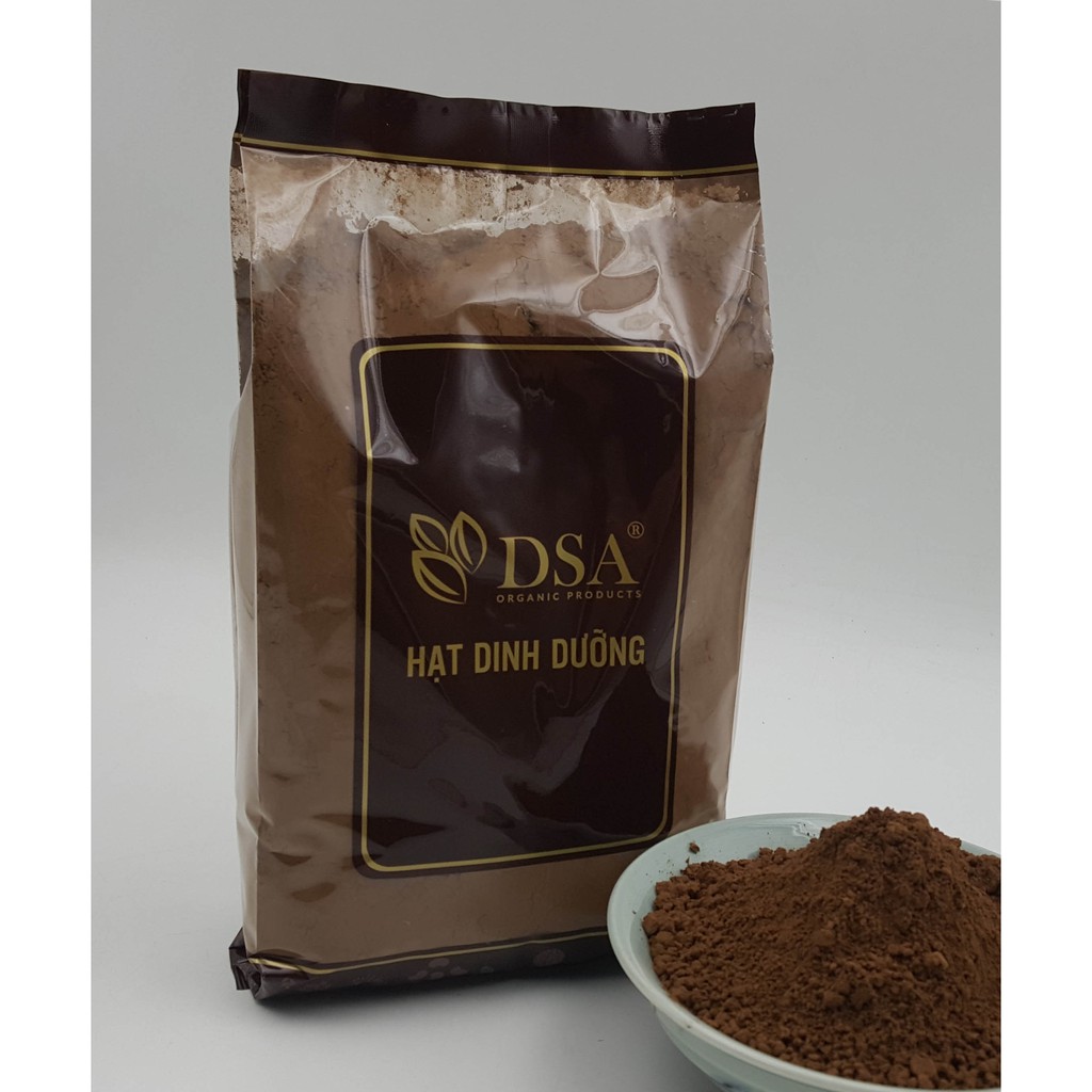 Bột Cacao nguyên chất khối lượng 500gr thương hiệu DSA.