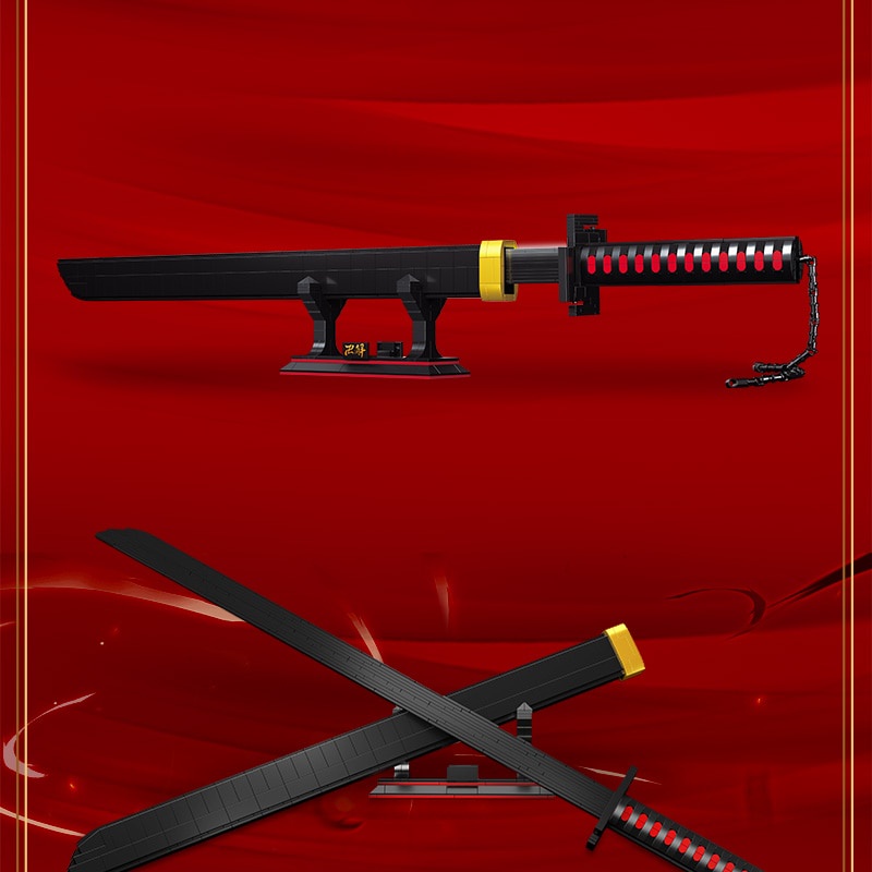 Đồ chơi xếp hình lắp ráp mô hình One Piece Demon Slayer Katana Ninja Sword Weapon Toy DK1501 1502 1503 1505 1506 1507