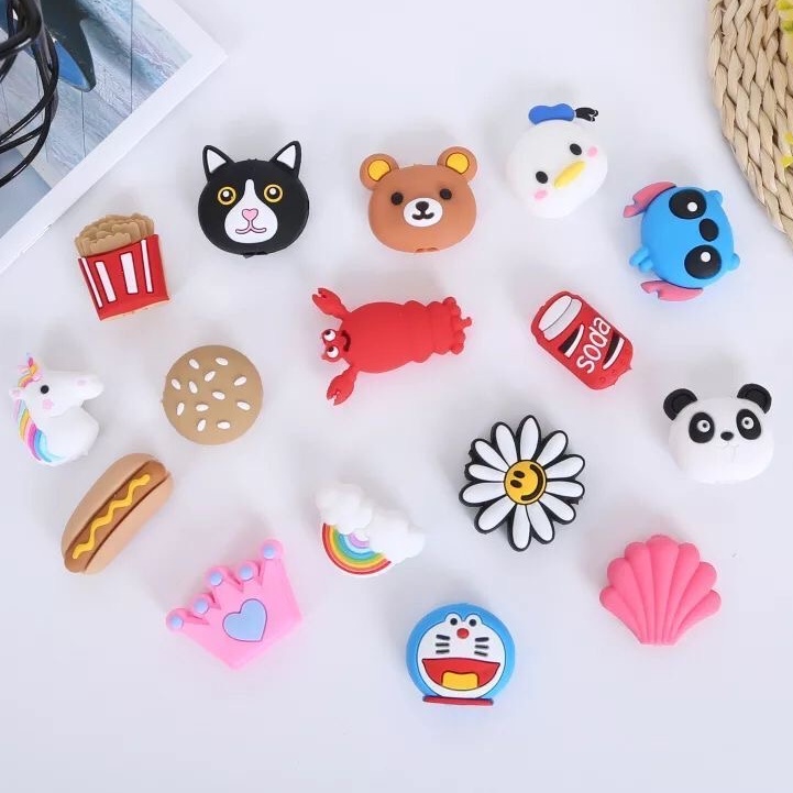 Dụng cụ bảo vệ đầu dây cáp sạc hình hoạt hình dễ thương