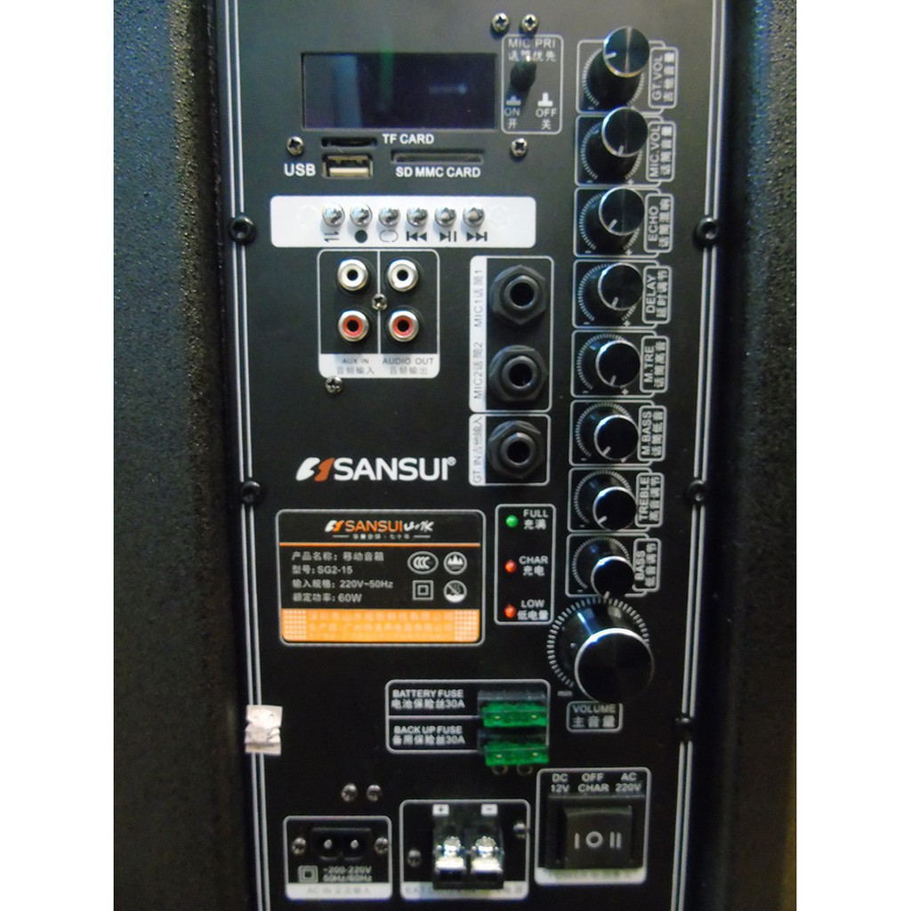 LOA KÉO DI ĐỘNG SANSUI SG2-12