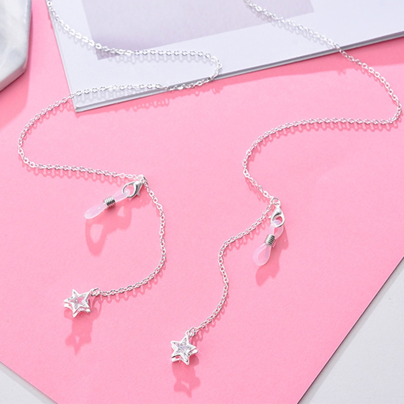 Dây đeo mắt kính chống thất lạc đính ngọc trai thời trang