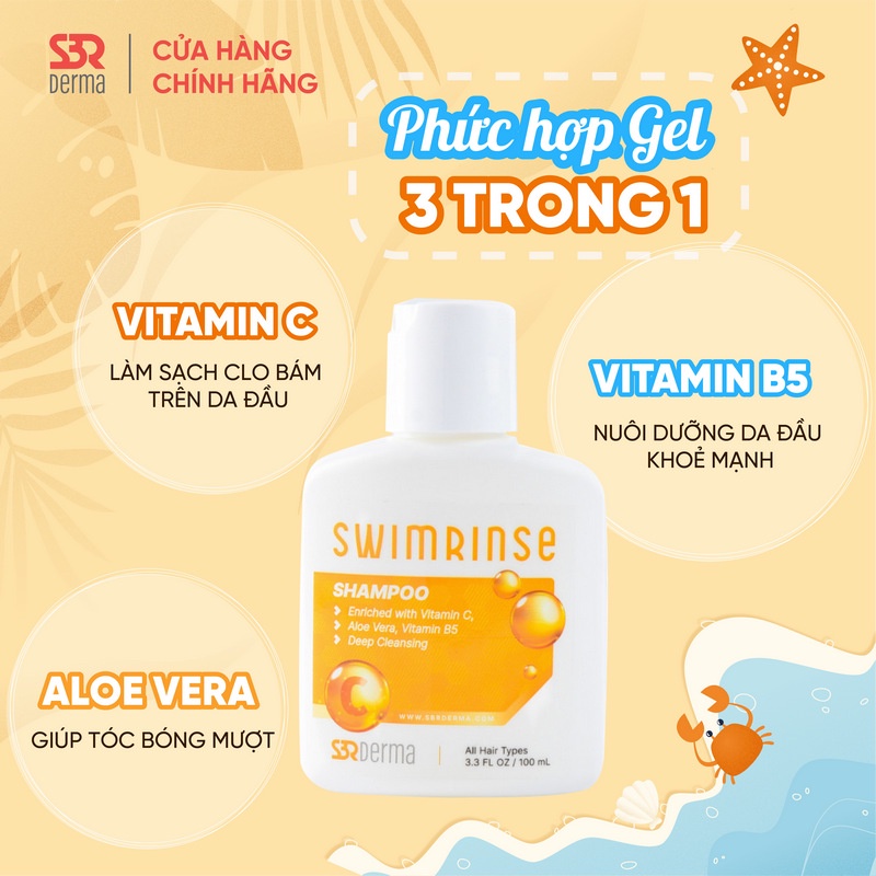 Dầu Gội SwimRinse Dành Cho Bơi Lội và Tắm Biển