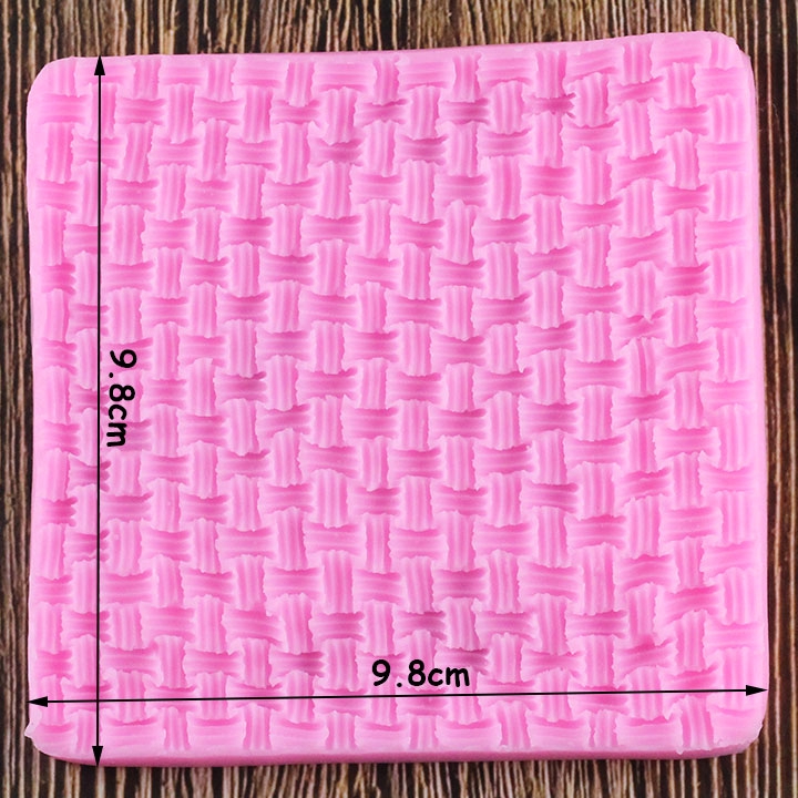 Khuôn Silicone Tạo Họa Tiết Đan Len Độc Đáo Dùng Trang Trí Bánh Kem
