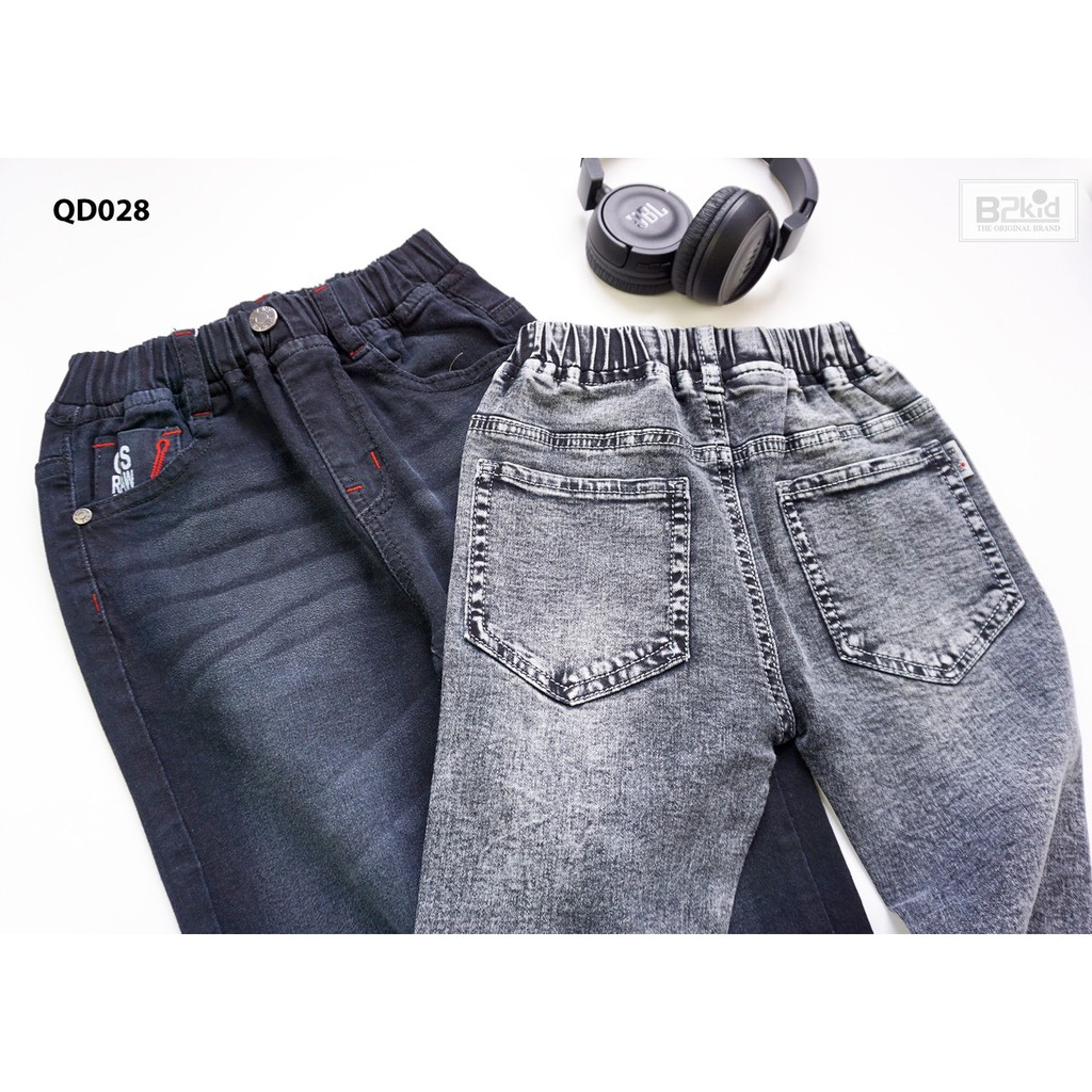 Quần Jean Dài Đen B2K Bé Trai size 28kg đến 59kg