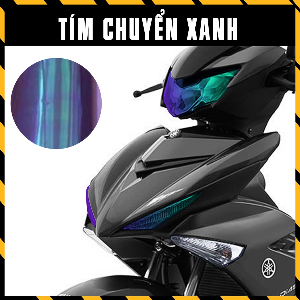 Miếng Dán Chóa Đèn Titan Đổi Màu Xe Exciter 150 2019 - 2020 | Film Trang Trí Đèn Pha, DemiXe Ex 150 Chống Nước, Bền Màu