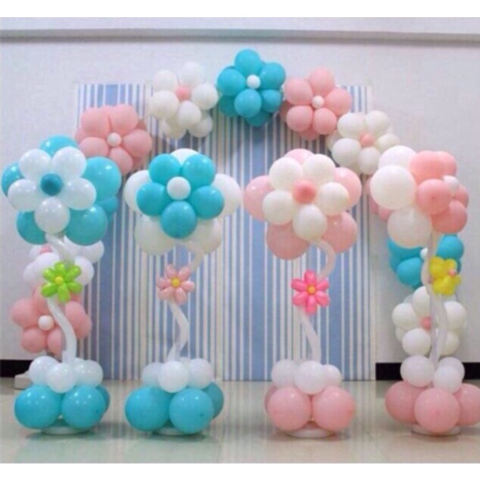 Miếng nhựa kết bong bóng tạo hình bông hoa 5 cánh Phụ KiệnTrang Trí Sinh Nhật tiệc cưới Happy birthay thôi nôi