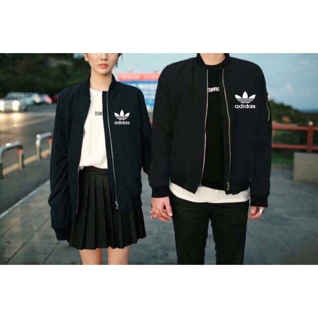 Áo bomber kaki Adidas
