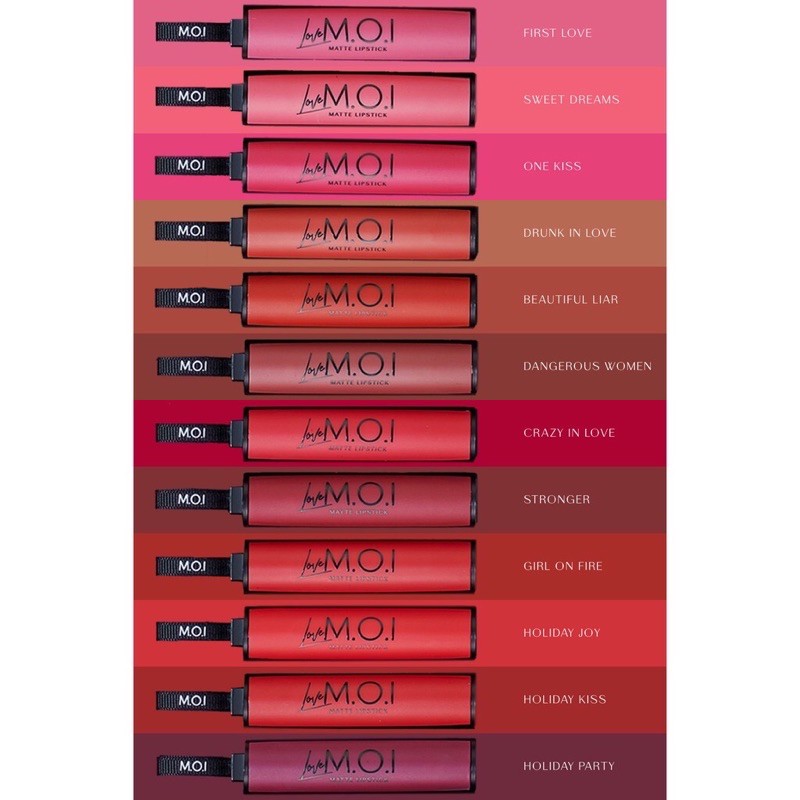 Son thỏi Love MOI Hồ Ngọc Hà mềm mịn môi 12 màu nổi bật