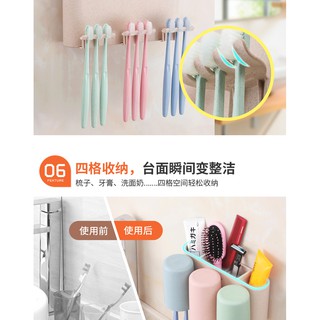 KỆ ĐỰNG BÀN CHẢI ĐÁNH RĂNG KÈM CỐC ECOCO E1615