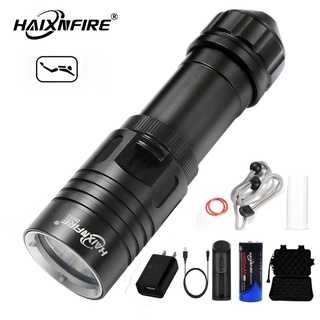  Haixnfire DV32 Đèn pin cầm tay  XM-L2 26650 chống nước dùng để lặn 
