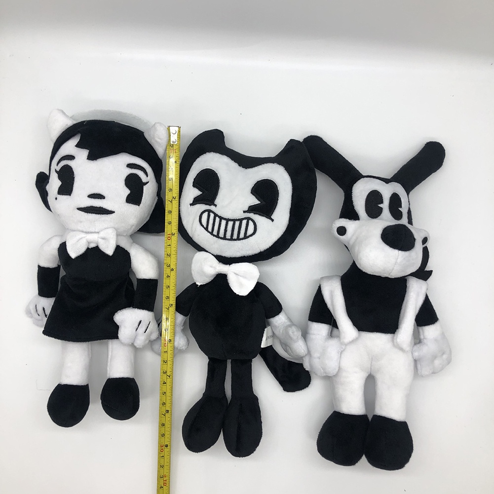 pluscloth Cute Bendy the Ink Machine Boris Action Figure Plush Stuffed Doll Toy Kids Gift