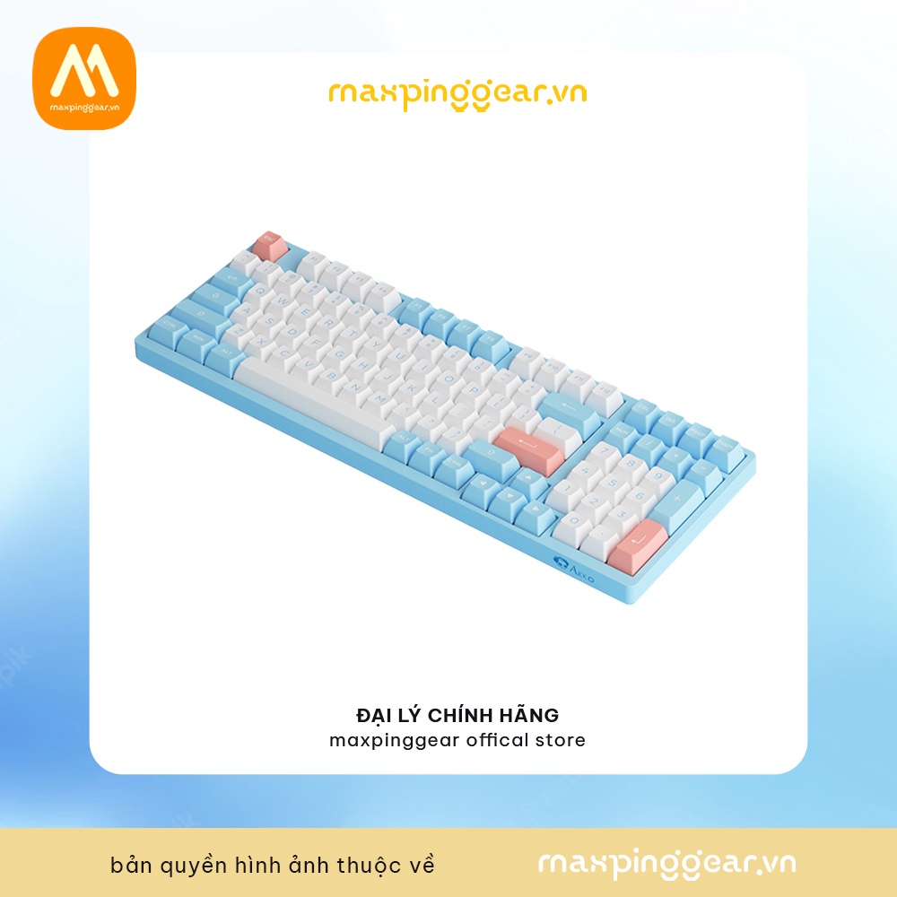 Bàn phím cơ AKKO 3098B Multi-modes Doll of the Princess (Bluetooth 5.0 / Wireless 2.4Ghz / Hotswap / Foam tiêu âm / AKKO