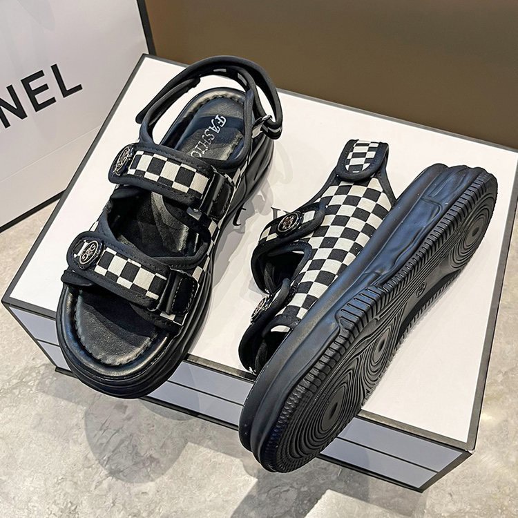 (LOẠI 1) Sandal nữ Kẻ caro đế 3cm siêu xinh