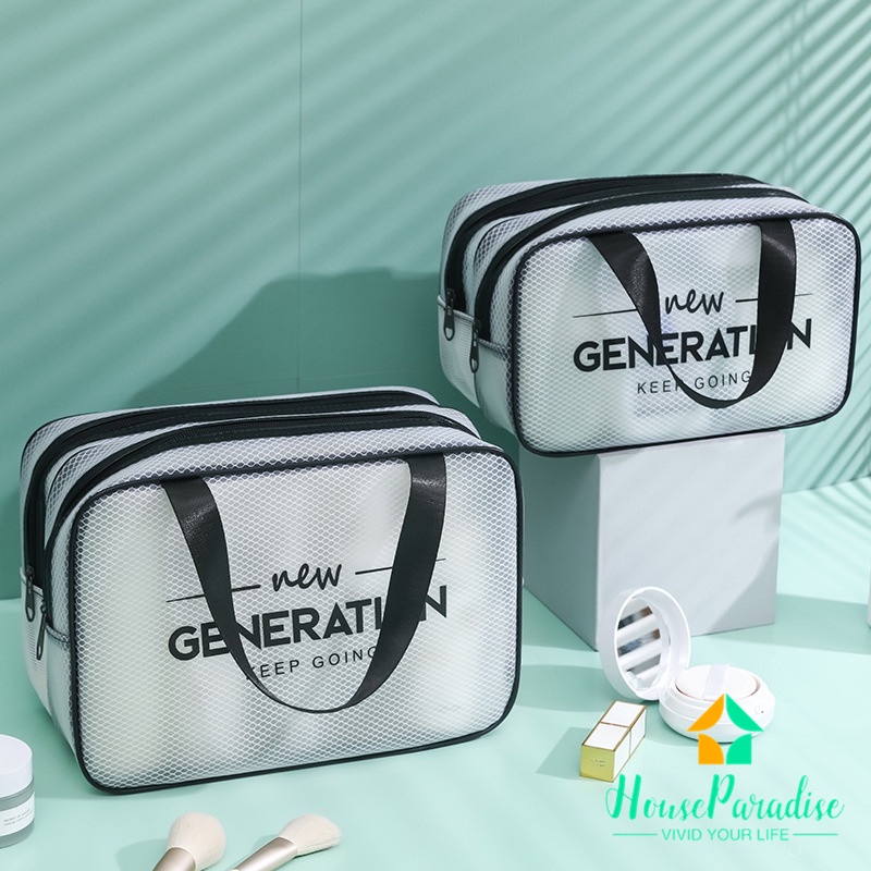 Túi Đựng Mỹ Phẩm Bằng EVA Chống Thấm Nước Sức Chứa Lớn Tiện Dụng