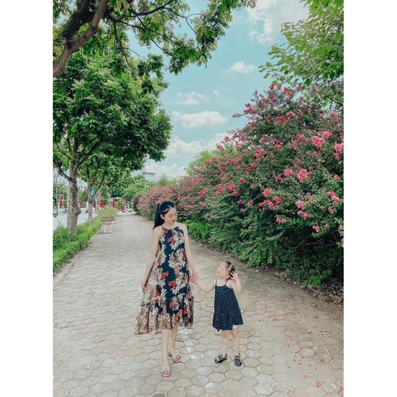 ￼Váy bầu maxi thời trang chất voan hai lớp mềm mịn siêu mát