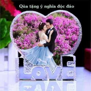 Quà tặng vĩnh cửu pha lê hình trái tim
