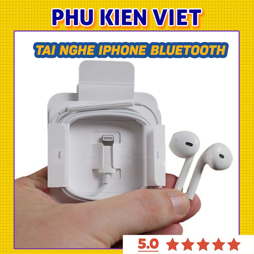 Tai nghe iPhone kết nối Bluetooth 5/5s/6/6s/6plus/7/7plus/8/8plus/x/xr/xs/11/12/pro/max/plus/promax  - Phụ Kiện Việt