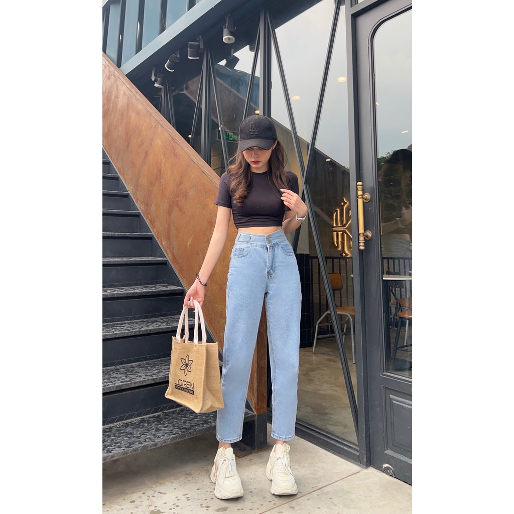 Quần jean baggy LOREN lưng kiểu B51040