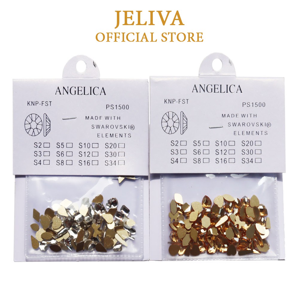 Đá chân bằng nail mix 100 viên đính móng JELIVA