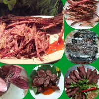 2kg thịt lợn gác bếp siêu ngon thơm lừng, đóng gói hút chân không 4 túi 500g