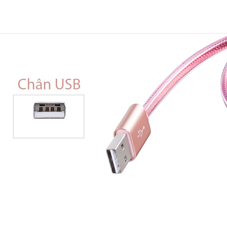 Cáp Sạc HOCO UPL12 1.2M - 2M Báo Đèn LIGHNING Chống Đứt